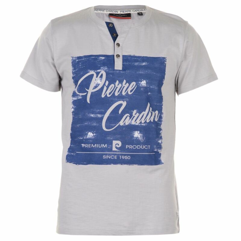 Pierre Cardin Mens Print Y Neck T Shirt V Tee Top Short Sleeve Cotton Pierre Cardin Mens Print Y Neck T Shirt V Tee Top Short Sleeve Cotton