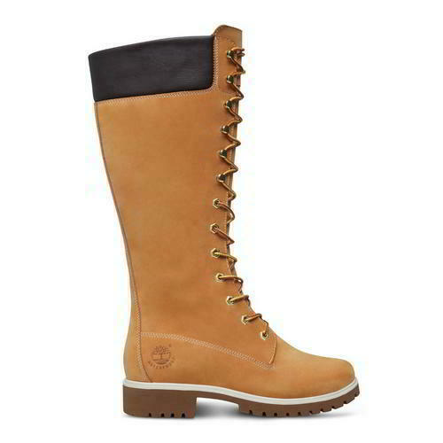 Timberland 14 Inch Tall Womens Ladies Waterproof Wheat Black Boots Size 4-8 Timberland 14 Inch Tall Womens Ladies Waterproof Wheat Black Boots Size 4-8