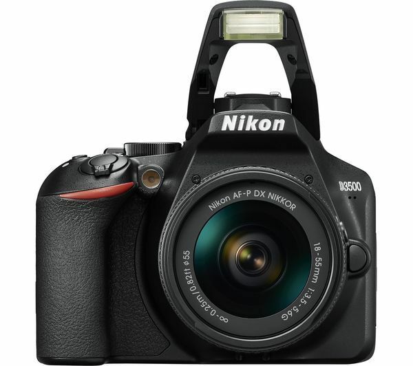 NIKON D3500 DSLR Camera with AF-P DX NIKKOR 18-55 mm f/3.5-5.6G Lens - Currys NIKON D3500 DSLR Camera with AF-P DX NIKKOR 18-55 mm f/3.5-5.6G Lens - Currys