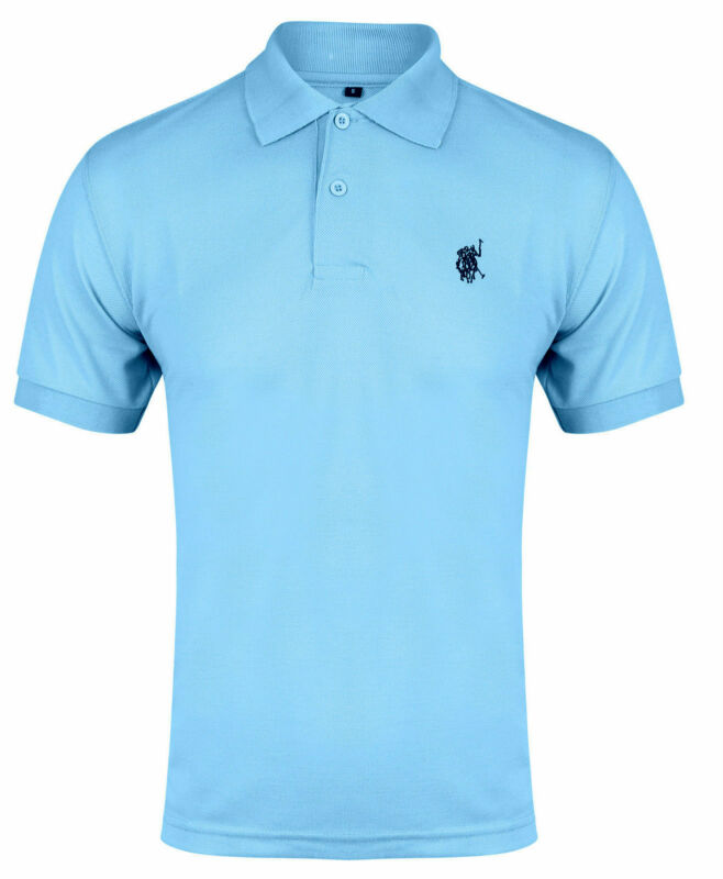 NEW MENS POLO SHIRT TOP SHORT SLEEVE PIQUE DESIGNER PLAIN T-SHIRT TEE HORSE GOLF NEW MENS POLO SHIRT TOP SHORT SLEEVE PIQUE DESIGNER PLAIN T-SHIRT TEE HORSE GOLF