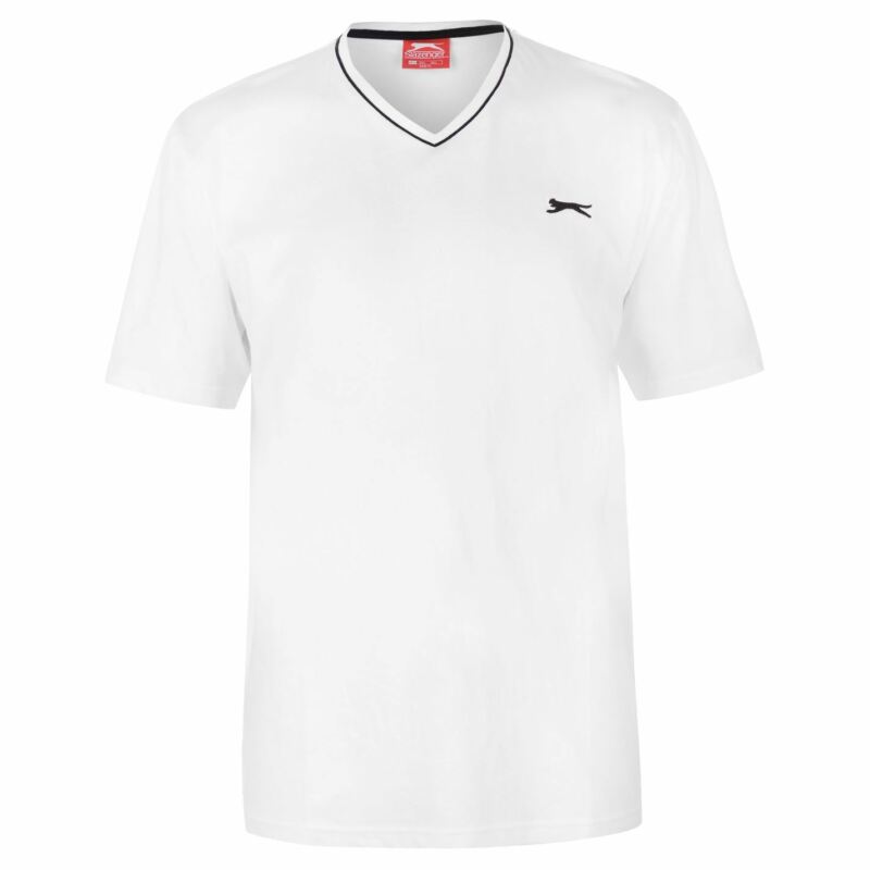 Slazenger Mens V Neck T Shirt Short Sleeve Tee Top Clothing Wear Slazenger Mens V Neck T Shirt Short Sleeve Tee Top Clothing Wear