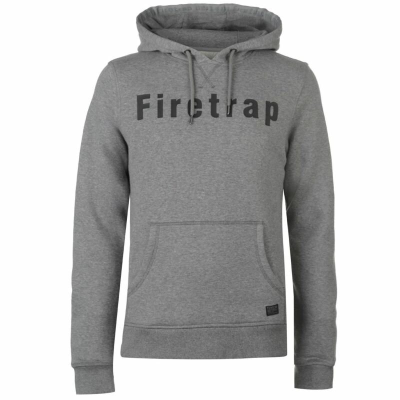 Firetrap Mens OTH Graphic Hoody Hoodie Hooded Top Long Sleeve Kangaroo Pocket Firetrap Mens OTH Graphic Hoody Hoodie Hooded Top Long Sleeve Kangaroo Pocket