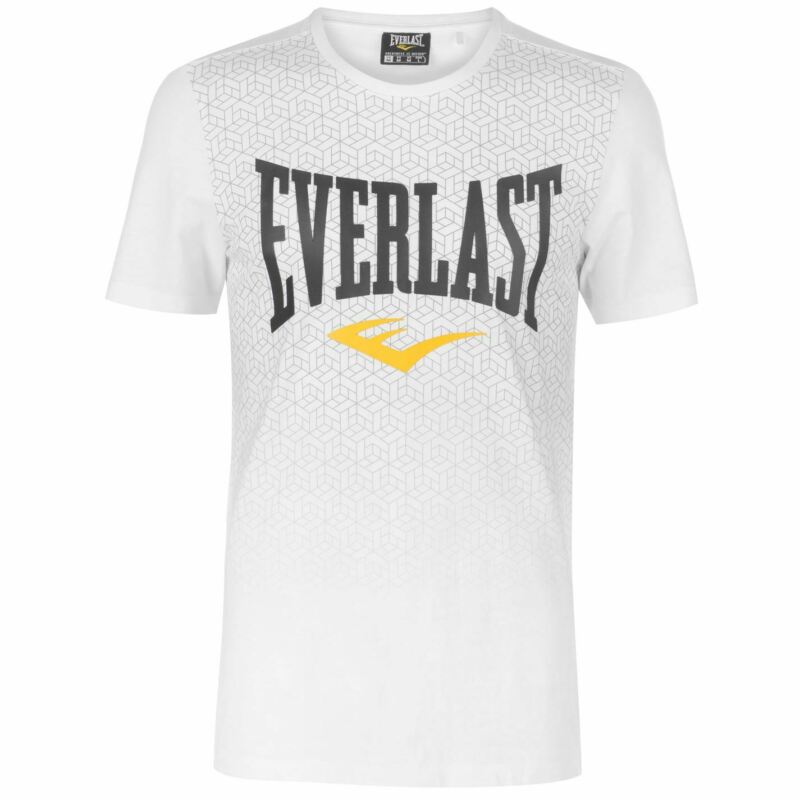 Everlast Mens Geo Print T Shirt Crew Neck Tee Top Short Sleeve Cotton Tonal Everlast Mens Geo Print T Shirt Crew Neck Tee Top Short Sleeve Cotton Tonal