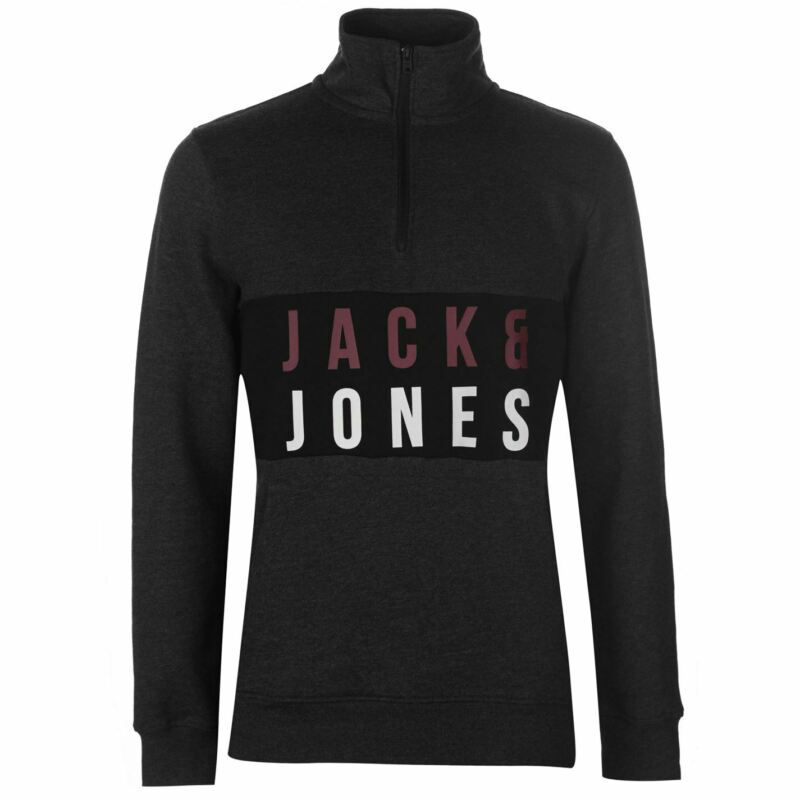Jack and Jones Mens quarter Zip Staple Fleece Top Quarter Sweatshirt Jumper Jack and Jones Mens quarter Zip Staple Fleece Top Quarter Sweatshirt Jumper