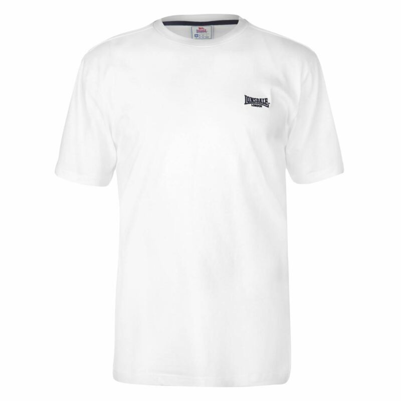 Lonsdale Plain Tee Mens Gents Crew Neck Shirt Short Sleeve Lightweight Cotton Lonsdale Plain Tee Mens Gents Crew Neck Shirt Short Sleeve Lightweight Cotton
