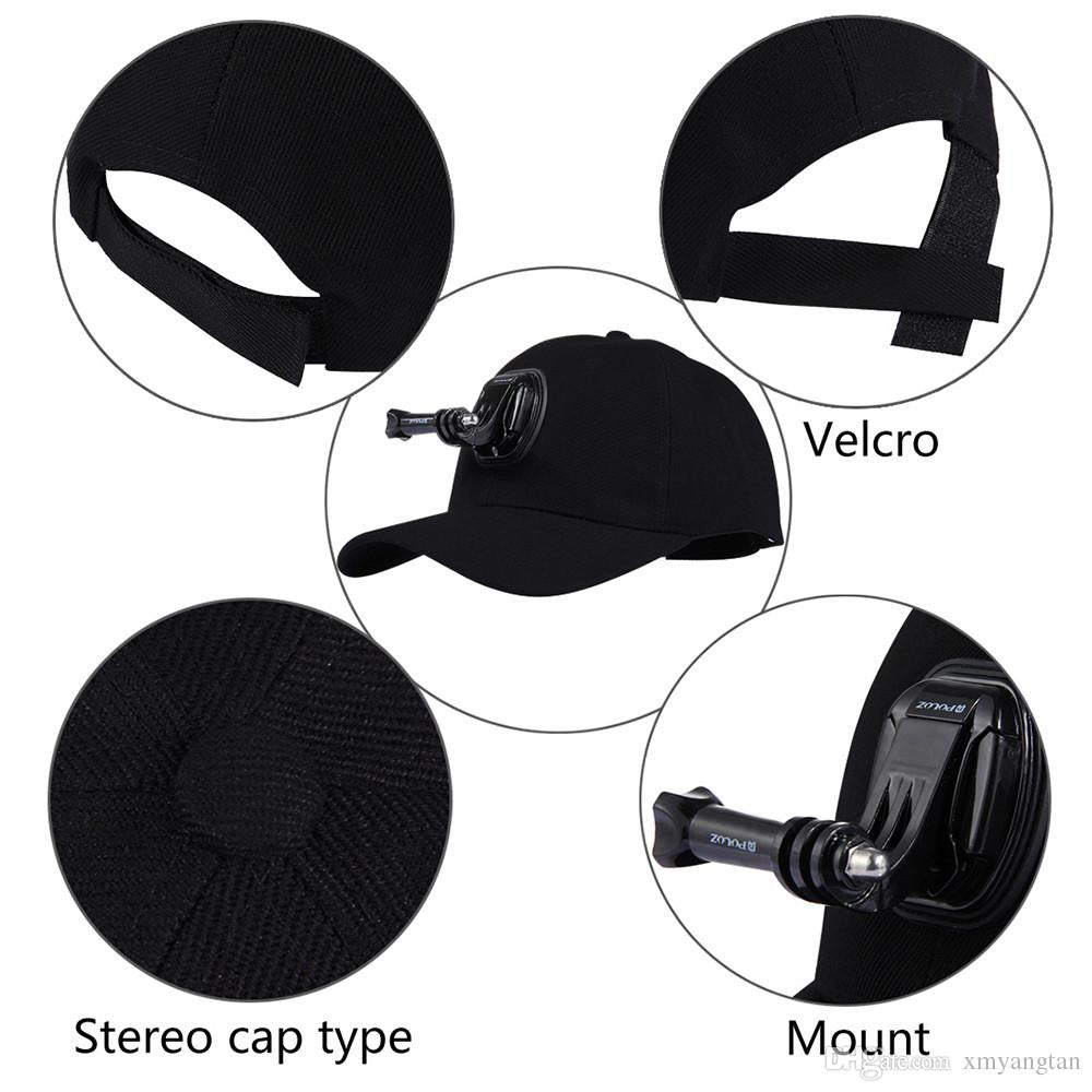 Sport camera GoPro Accessories Canvas Baseball Hat Cap W/ J-Hook Buckle Mount Screw for GoPro HERO5 HERO4 Sessio Sport camera GoPro Accessories Canvas Baseball Hat Cap W/ J-Hook Buckle Mount Screw for GoPro HERO5 HERO4 Sessio