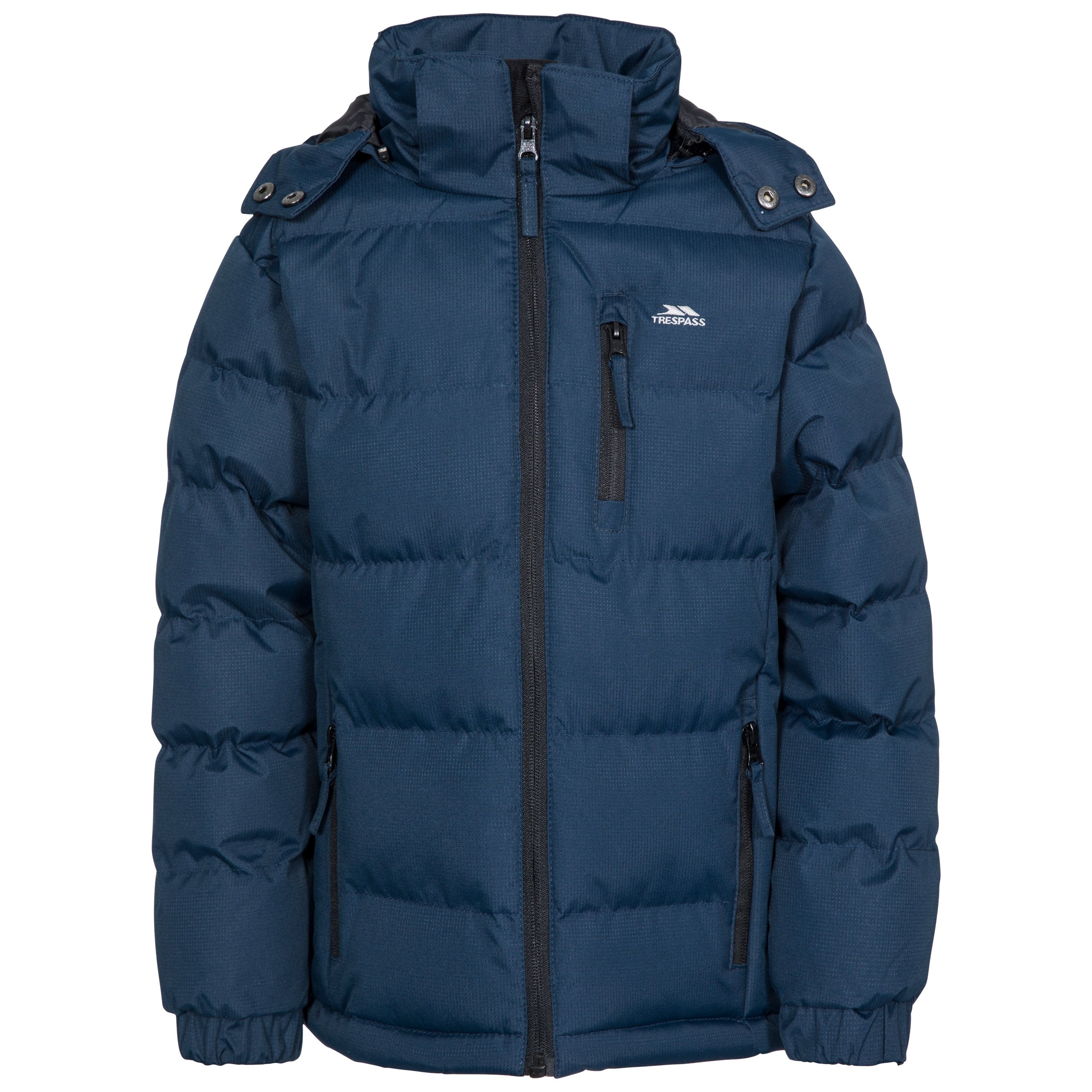 Trespass Tuff Boys Padded Puffa Jacket Winter Coat With Hood For Kids Trespass Tuff Boys Padded Puffa Jacket Winter Coat With Hood For Kids