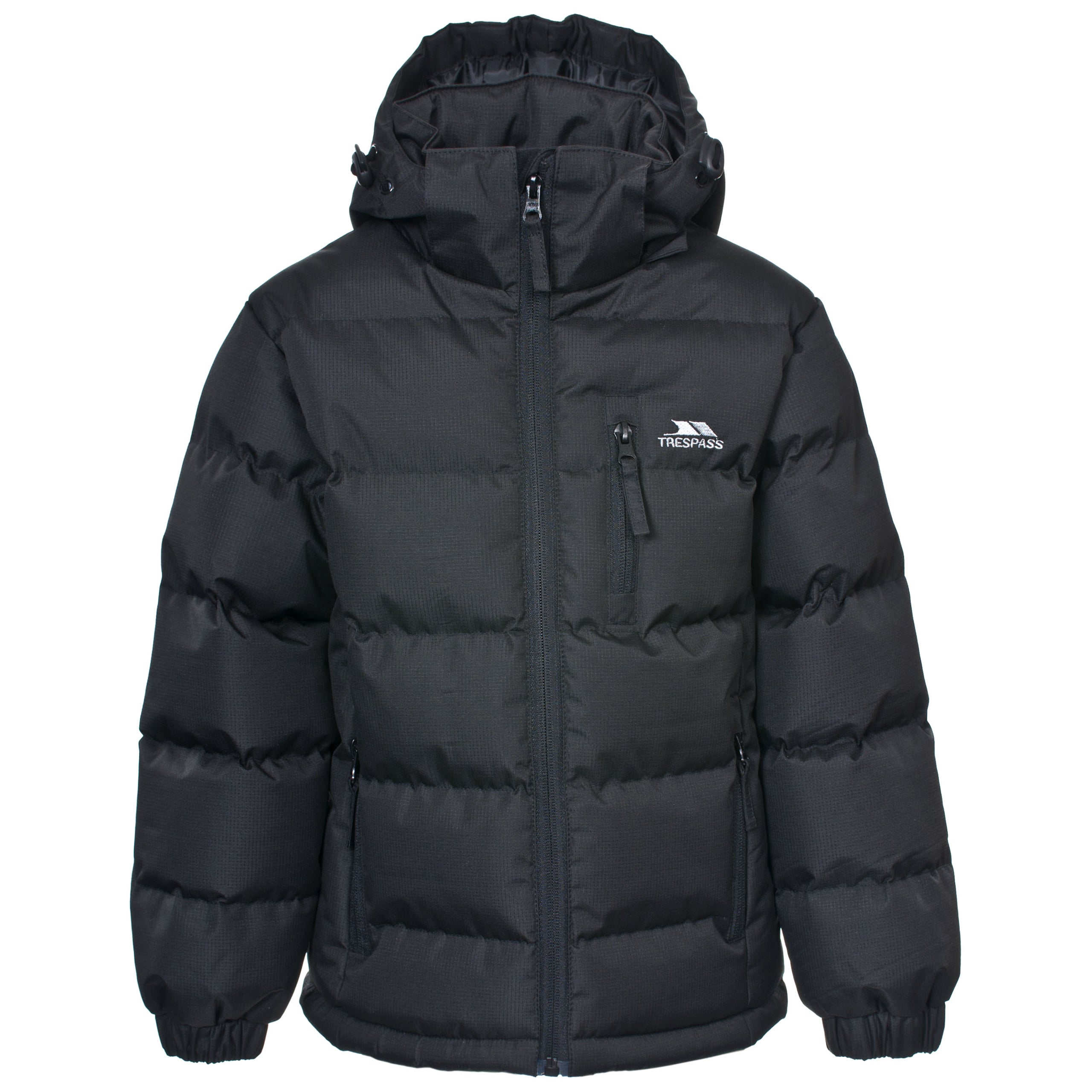 Trespass Tuff Boys Padded Puffa Jacket Winter Coat With Hood For Kids Trespass Tuff Boys Padded Puffa Jacket Winter Coat With Hood For Kids