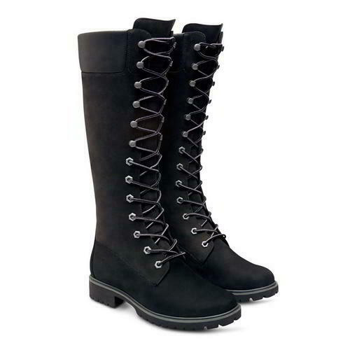 Timberland 14 Inch Tall Womens Ladies Waterproof Wheat Black Boots Size 4-8 Timberland 14 Inch Tall Womens Ladies Waterproof Wheat Black Boots Size 4-8