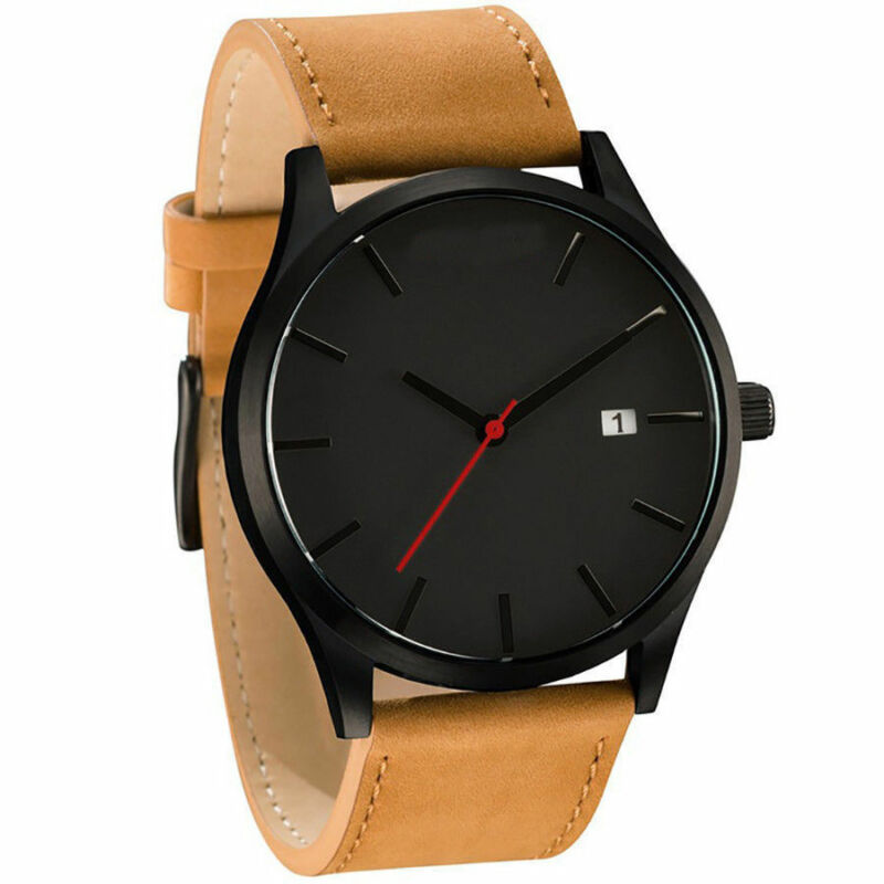 Men’s Military Leather Date Quartz Analog Army Casual Dress Wrist Watches Men’s Military Leather Date Quartz Analog Army Casual Dress Wrist Watches