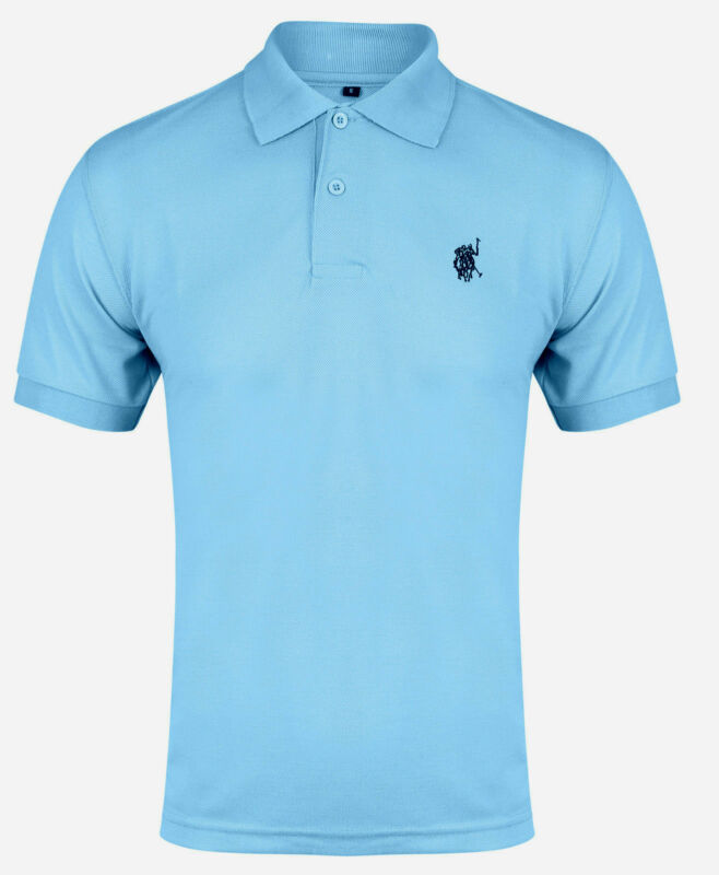 NEW MENS POLO SHIRT TOP SHORT SLEEVE PIQUE DESIGNER PLAIN T-SHIRT TEE HORSE GOLF NEW MENS POLO SHIRT TOP SHORT SLEEVE PIQUE DESIGNER PLAIN T-SHIRT TEE HORSE GOLF