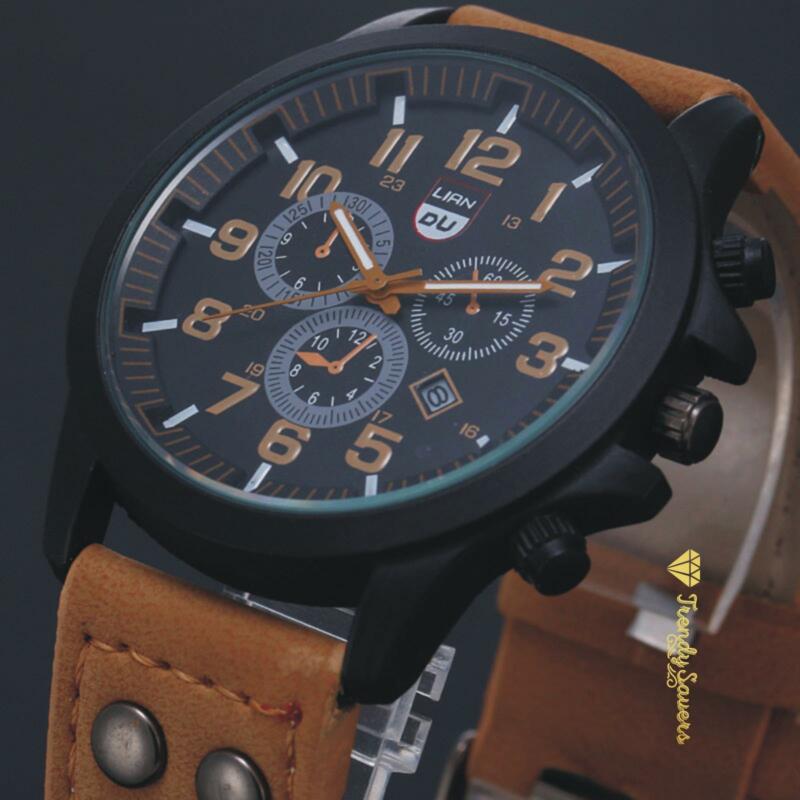 Men’s Military Leather Date Quartz Analog Army Casual Dress Wrist Watches Men’s Military Leather Date Quartz Analog Army Casual Dress Wrist Watches