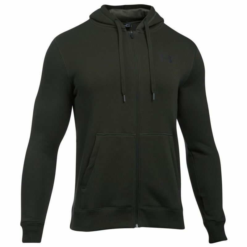 Under Armour Mens Rival Fitted Full Zip Hoody Hoodie Hooded Top Breathable Mesh Under Armour Mens Rival Fitted Full Zip Hoody Hoodie Hooded Top Breathable Mesh