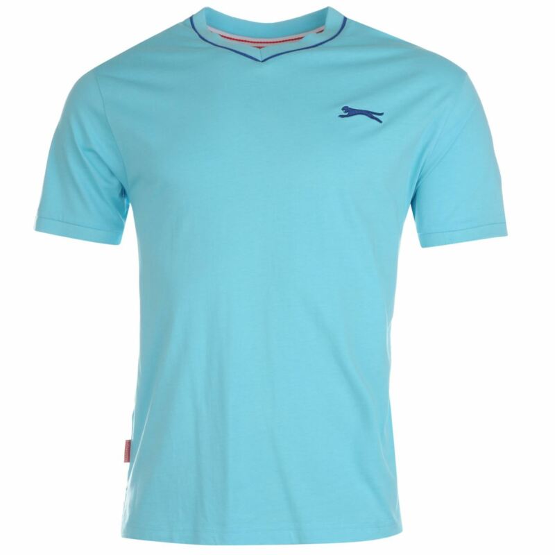 Slazenger Mens V Neck T Shirt Short Sleeve Tee Top Clothing Wear Slazenger Mens V Neck T Shirt Short Sleeve Tee Top Clothing Wear