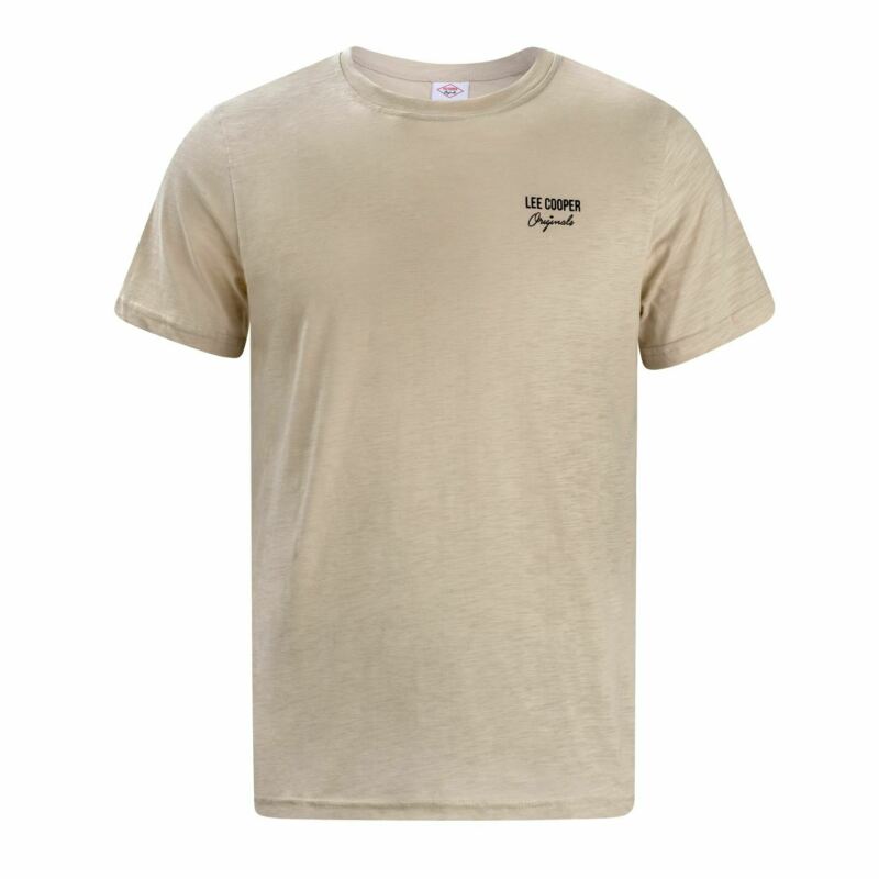 Lee Cooper Slub T Shirt Mens Gents Crew Neck Tee Top Short Sleeve Cotton Lee Cooper Slub T Shirt Mens Gents Crew Neck Tee Top Short Sleeve Cotton