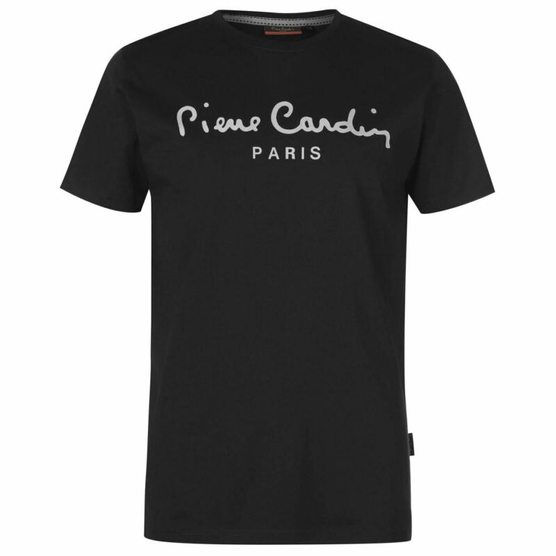 Pierre Cardin Mens Logo T Shirt Crew Neck Tee Top Short Sleeve Cotton Regular Pierre Cardin Mens Logo T Shirt Crew Neck Tee Top Short Sleeve Cotton Regular