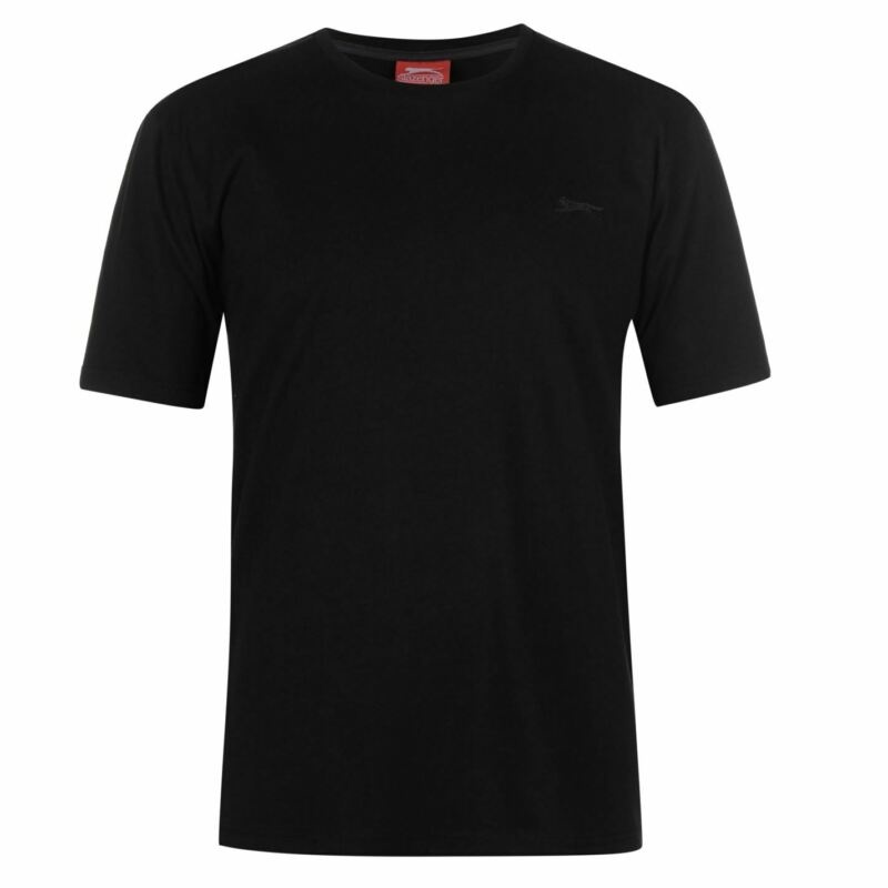 Slazenger Mens Plain T Shirt Crew Neck Tee Top Short Sleeve Lightweight Cotton Slazenger Mens Plain T Shirt Crew Neck Tee Top Short Sleeve Lightweight Cotton
