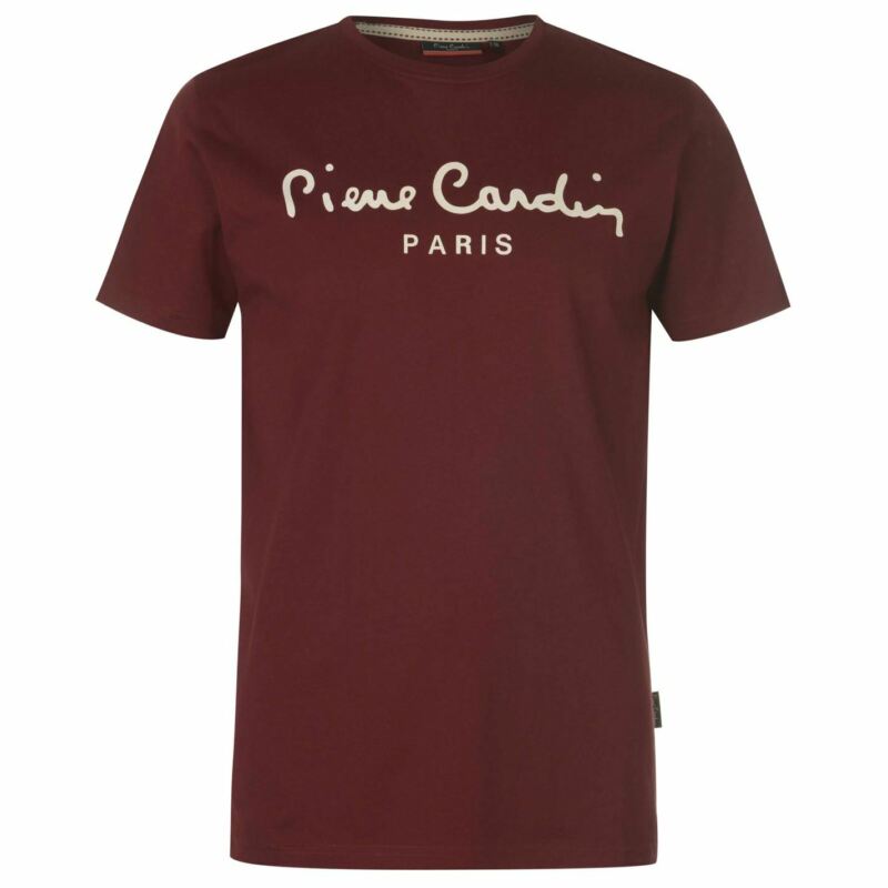Pierre Cardin Mens Logo T Shirt Crew Neck Tee Top Short Sleeve Cotton Regular Pierre Cardin Mens Logo T Shirt Crew Neck Tee Top Short Sleeve Cotton Regular