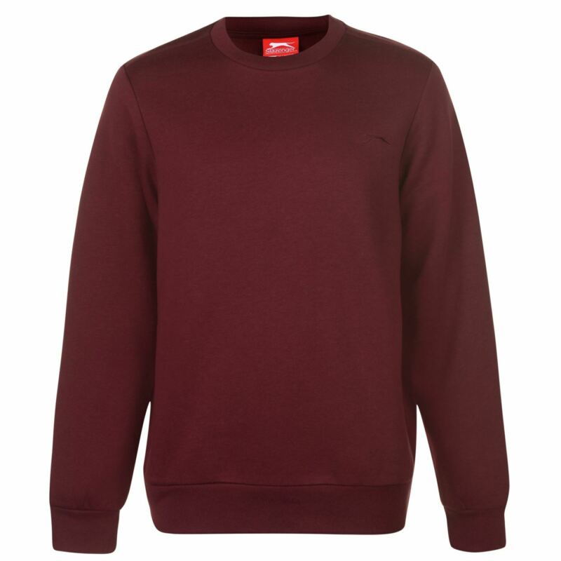 Slazenger Mens SL Fleece Crew Sweater Jumper Pullover Long Sleeve Neck Slazenger Mens SL Fleece Crew Sweater Jumper Pullover Long Sleeve Neck