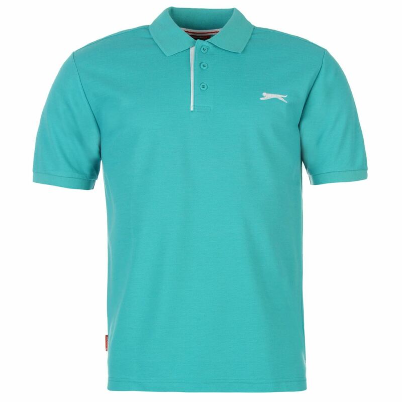 Slazenger Mens Plain Polo Shirt Short Sleeve Collar Neck Summer Casual Top Slazenger Mens Plain Polo Shirt Short Sleeve Collar Neck Summer Casual Top