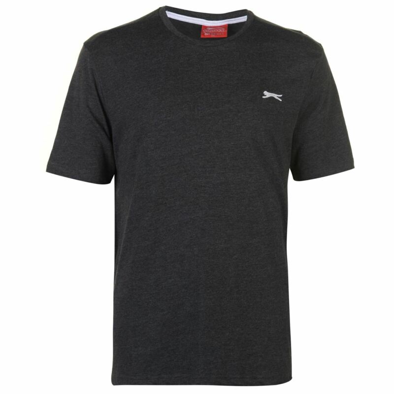 Slazenger Mens Plain T Shirt Crew Neck Tee Top Short Sleeve Lightweight Cotton Slazenger Mens Plain T Shirt Crew Neck Tee Top Short Sleeve Lightweight Cotton