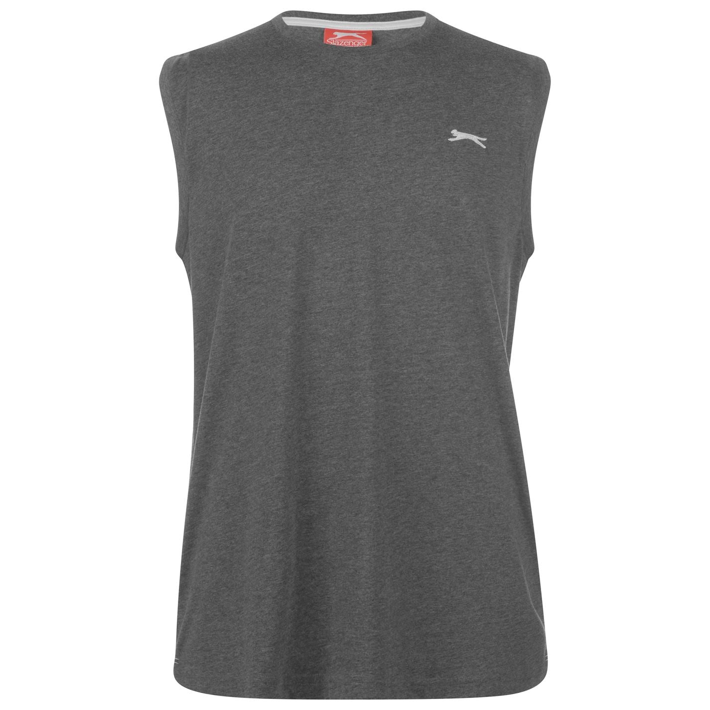 Slazenger Mens Sleeveless T Shirt Tee Top Round Neck Cotton Slazenger Mens Sleeveless T Shirt Tee Top Round Neck Cotton