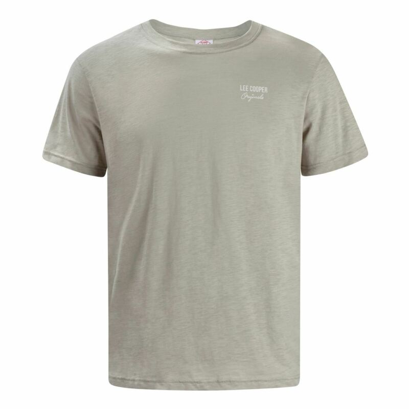 Lee Cooper Slub T Shirt Mens Gents Crew Neck Tee Top Short Sleeve Cotton Lee Cooper Slub T Shirt Mens Gents Crew Neck Tee Top Short Sleeve Cotton
