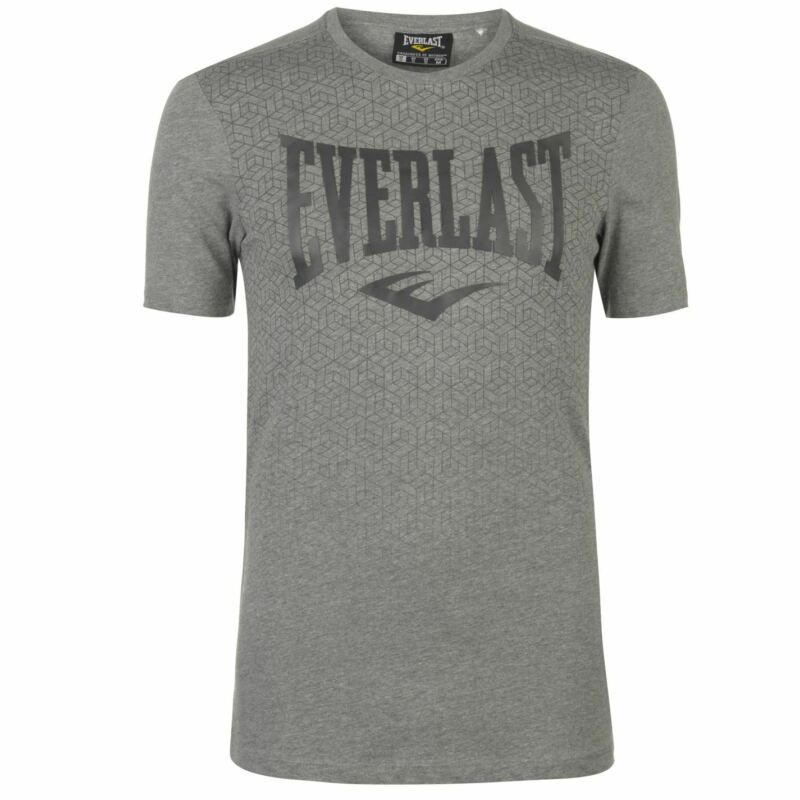 Everlast Mens Geo Print T Shirt Crew Neck Tee Top Short Sleeve Cotton Tonal Everlast Mens Geo Print T Shirt Crew Neck Tee Top Short Sleeve Cotton Tonal