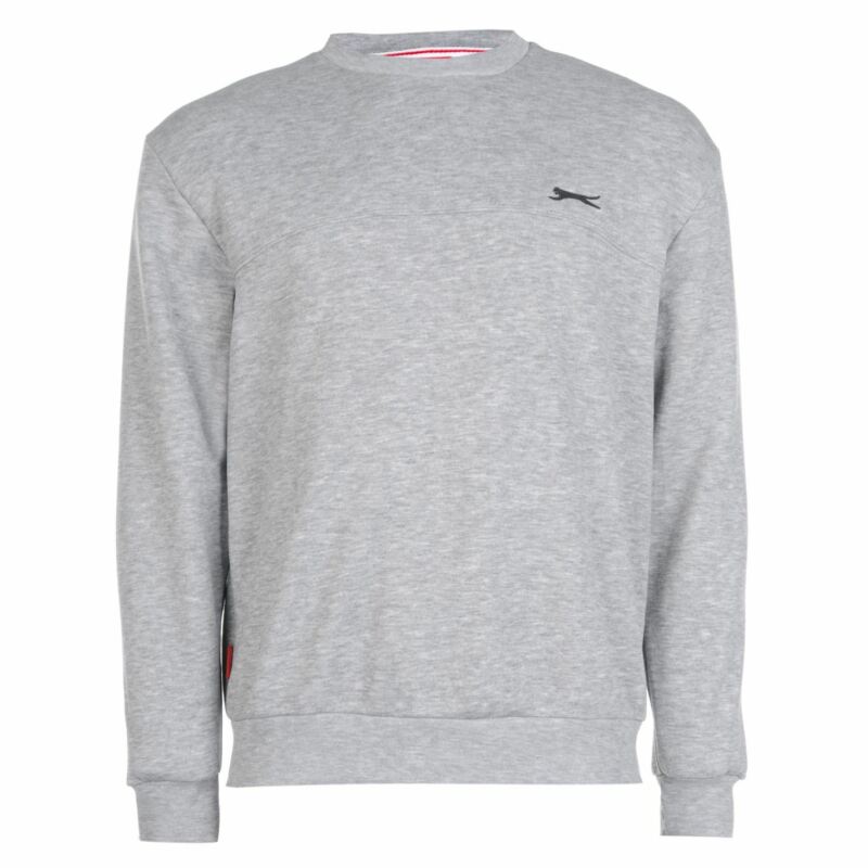 Slazenger Mens SL Fleece Crew Sweater Jumper Pullover Long Sleeve Neck Slazenger Mens SL Fleece Crew Sweater Jumper Pullover Long Sleeve Neck
