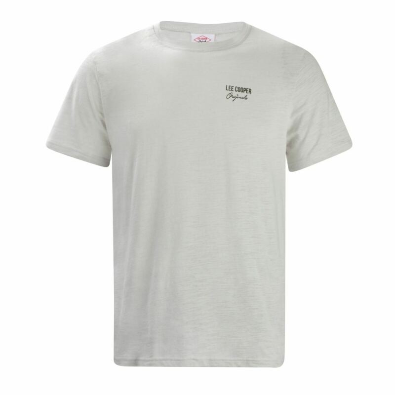 Lee Cooper Slub T Shirt Mens Gents Crew Neck Tee Top Short Sleeve Cotton Lee Cooper Slub T Shirt Mens Gents Crew Neck Tee Top Short Sleeve Cotton