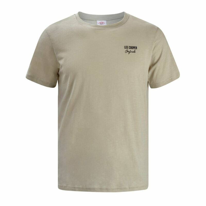 Lee Cooper Slub T Shirt Mens Gents Crew Neck Tee Top Short Sleeve Cotton Lee Cooper Slub T Shirt Mens Gents Crew Neck Tee Top Short Sleeve Cotton
