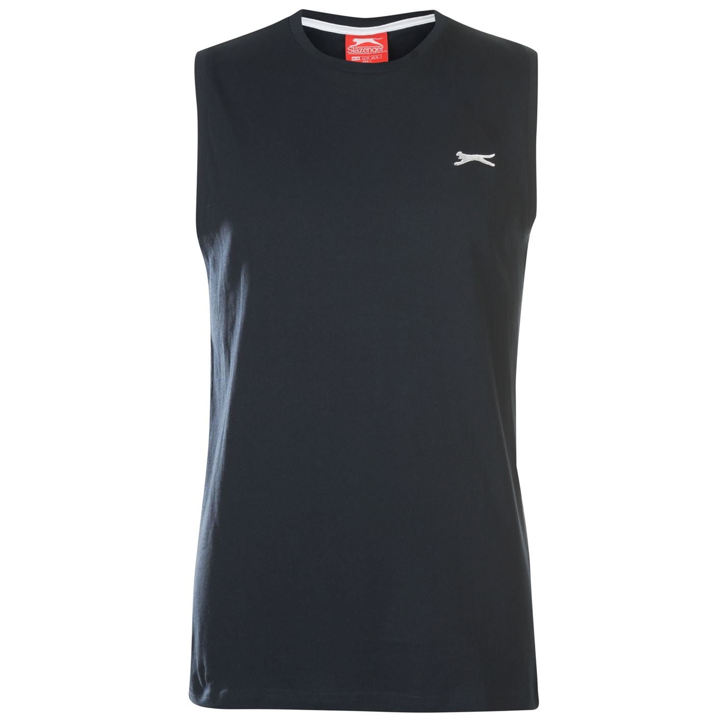 Slazenger Mens Sleeveless T Shirt Tee Top Round Neck Cotton Slazenger Mens Sleeveless T Shirt Tee Top Round Neck Cotton