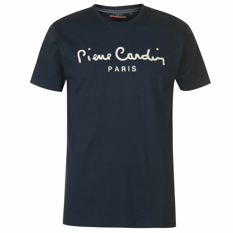 Pierre Cardin Mens Logo T Shirt Crew Neck Tee Top Short Sleeve Cotton Regular Pierre Cardin Mens Logo T Shirt Crew Neck Tee Top Short Sleeve Cotton Regular