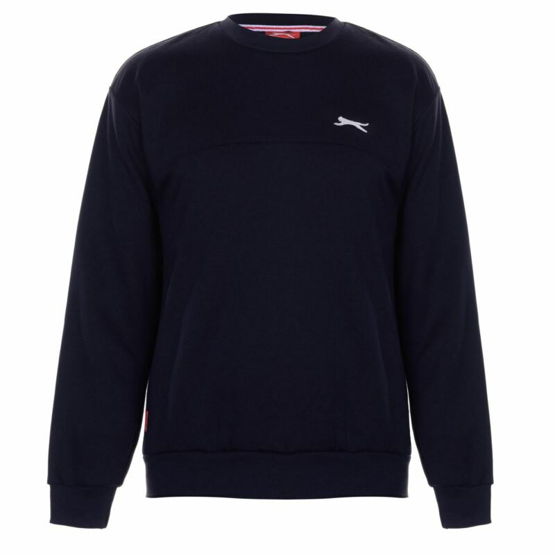 Slazenger Mens SL Fleece Crew Sweater Jumper Pullover Long Sleeve Neck Slazenger Mens SL Fleece Crew Sweater Jumper Pullover Long Sleeve Neck