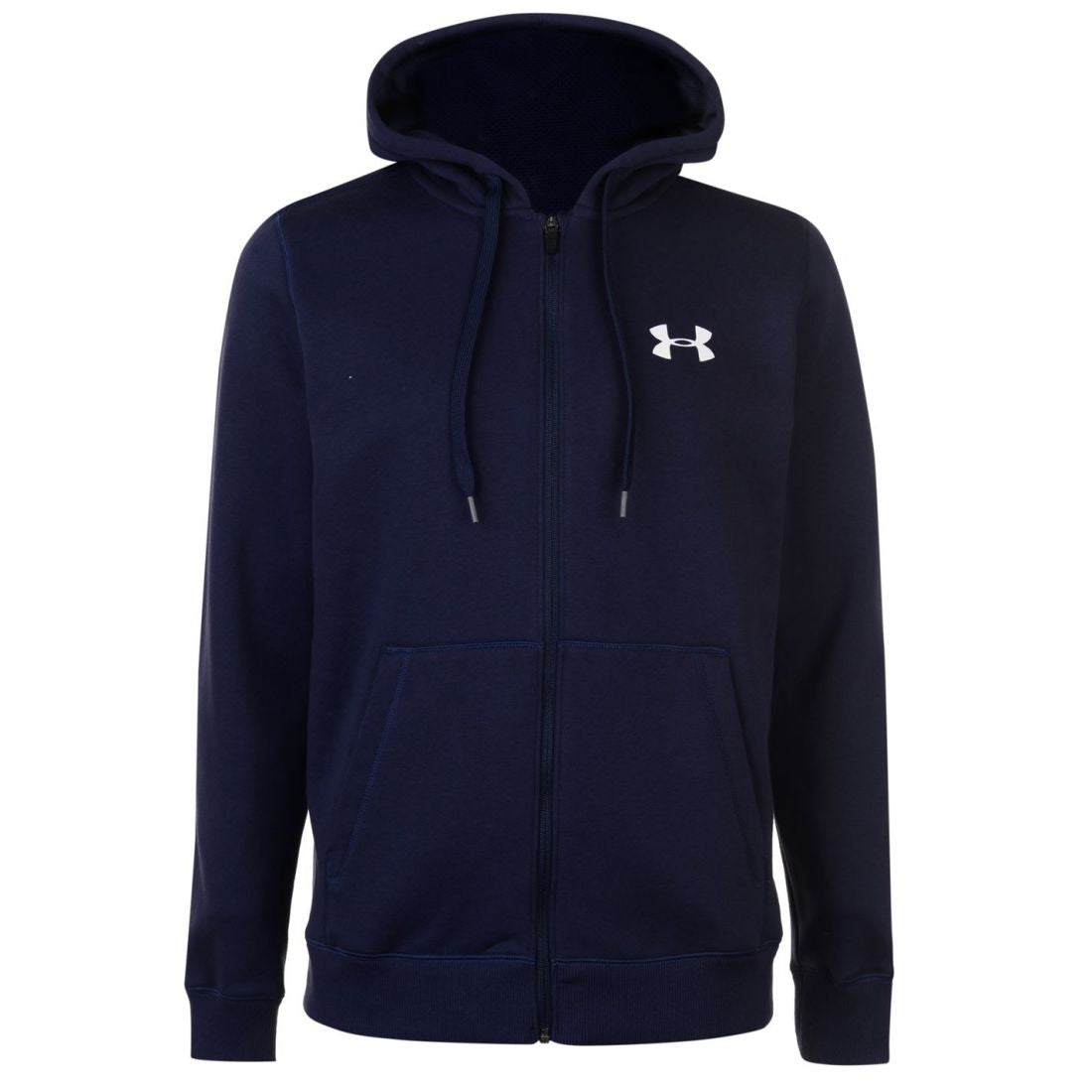 Under Armour Mens Rival Fitted Full Zip Hoody Hoodie Hooded Top Breathable Mesh Under Armour Mens Rival Fitted Full Zip Hoody Hoodie Hooded Top Breathable Mesh