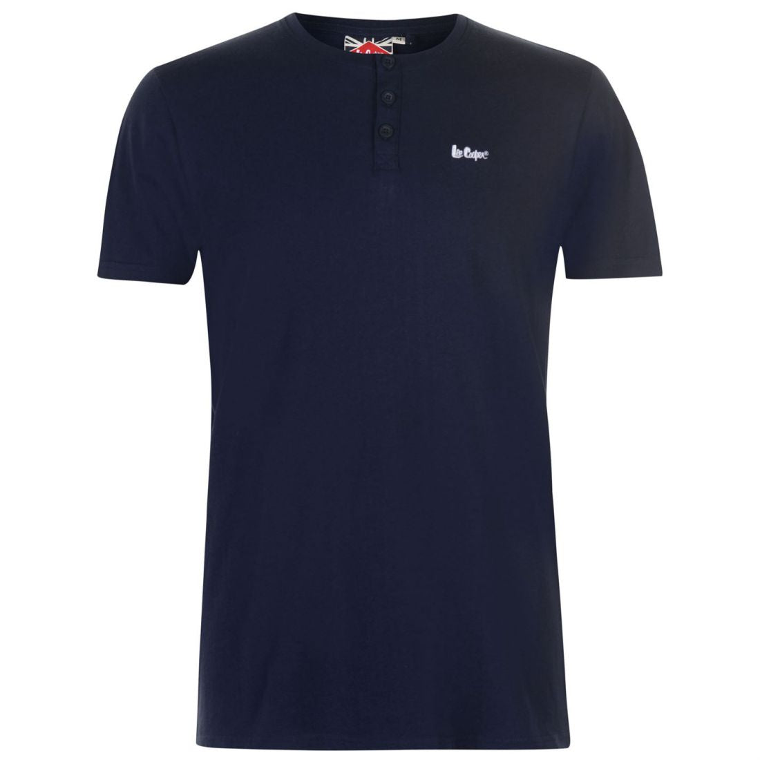 Lee Cooper Mens Essentials 3 Button T Shirt Crew Neck Tee Top Short Sleeve Lee Cooper Mens Essentials 3 Button T Shirt Crew Neck Tee Top Short Sleeve