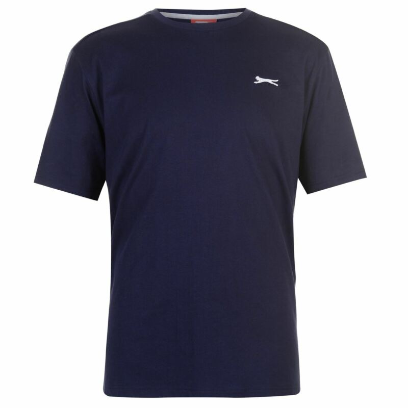 Slazenger Mens Plain T Shirt Crew Neck Tee Top Short Sleeve Lightweight Cotton Slazenger Mens Plain T Shirt Crew Neck Tee Top Short Sleeve Lightweight Cotton