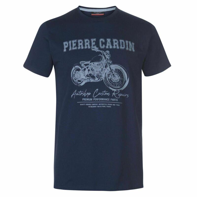 Pierre Cardin Stamp Tee Mens Gents Crew Neck Shirt Short Sleeve Cotton Regular Pierre Cardin Stamp Tee Mens Gents Crew Neck Shirt Short Sleeve Cotton Regular