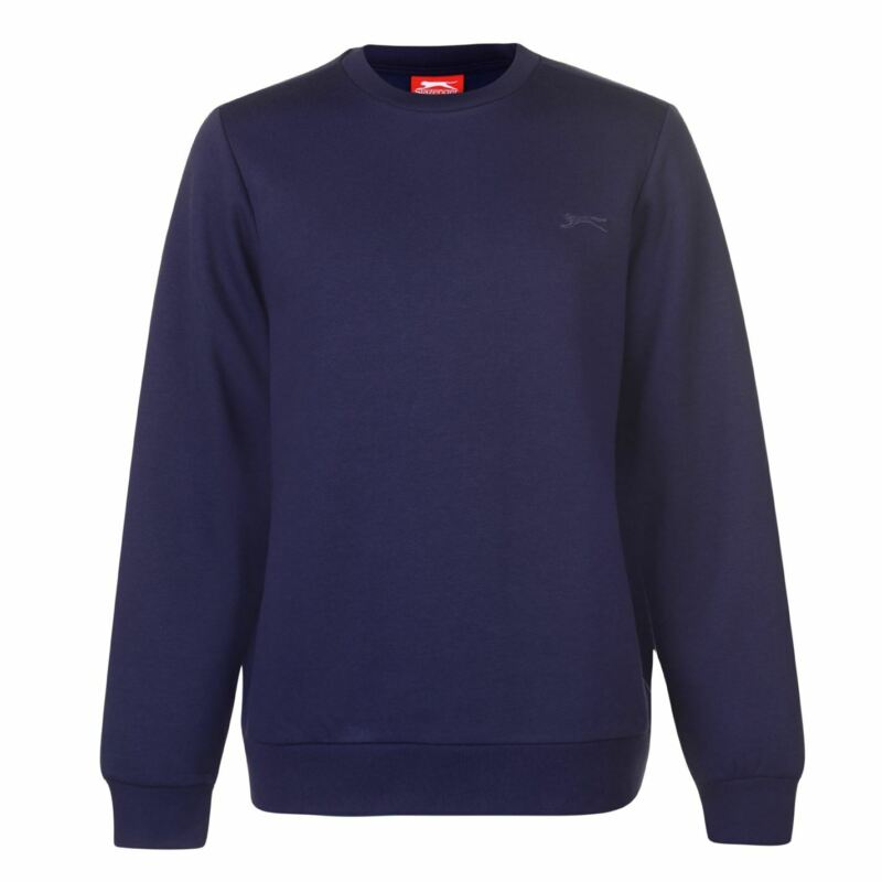 Slazenger Mens SL Fleece Crew Sweater Jumper Pullover Long Sleeve Neck Slazenger Mens SL Fleece Crew Sweater Jumper Pullover Long Sleeve Neck