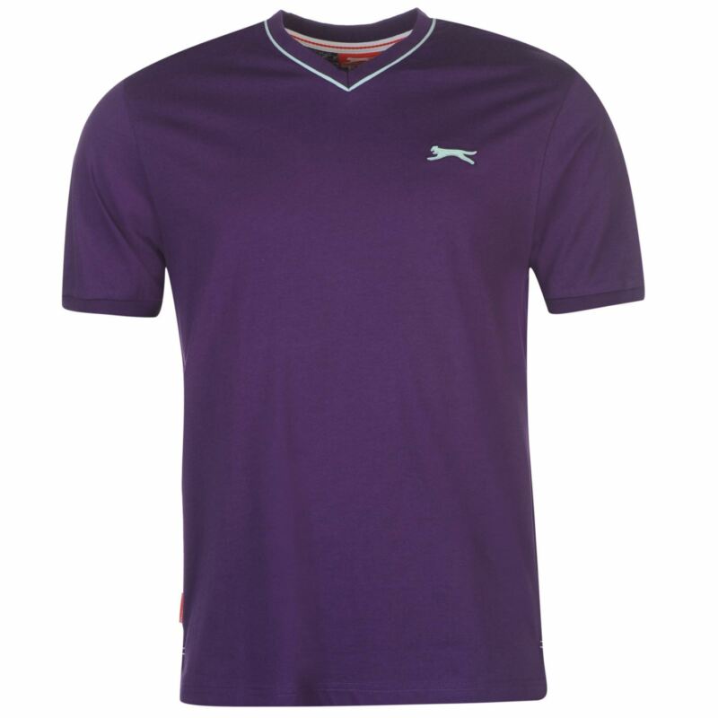 Slazenger Mens V Neck T Shirt Short Sleeve Tee Top Clothing Wear Slazenger Mens V Neck T Shirt Short Sleeve Tee Top Clothing Wear
