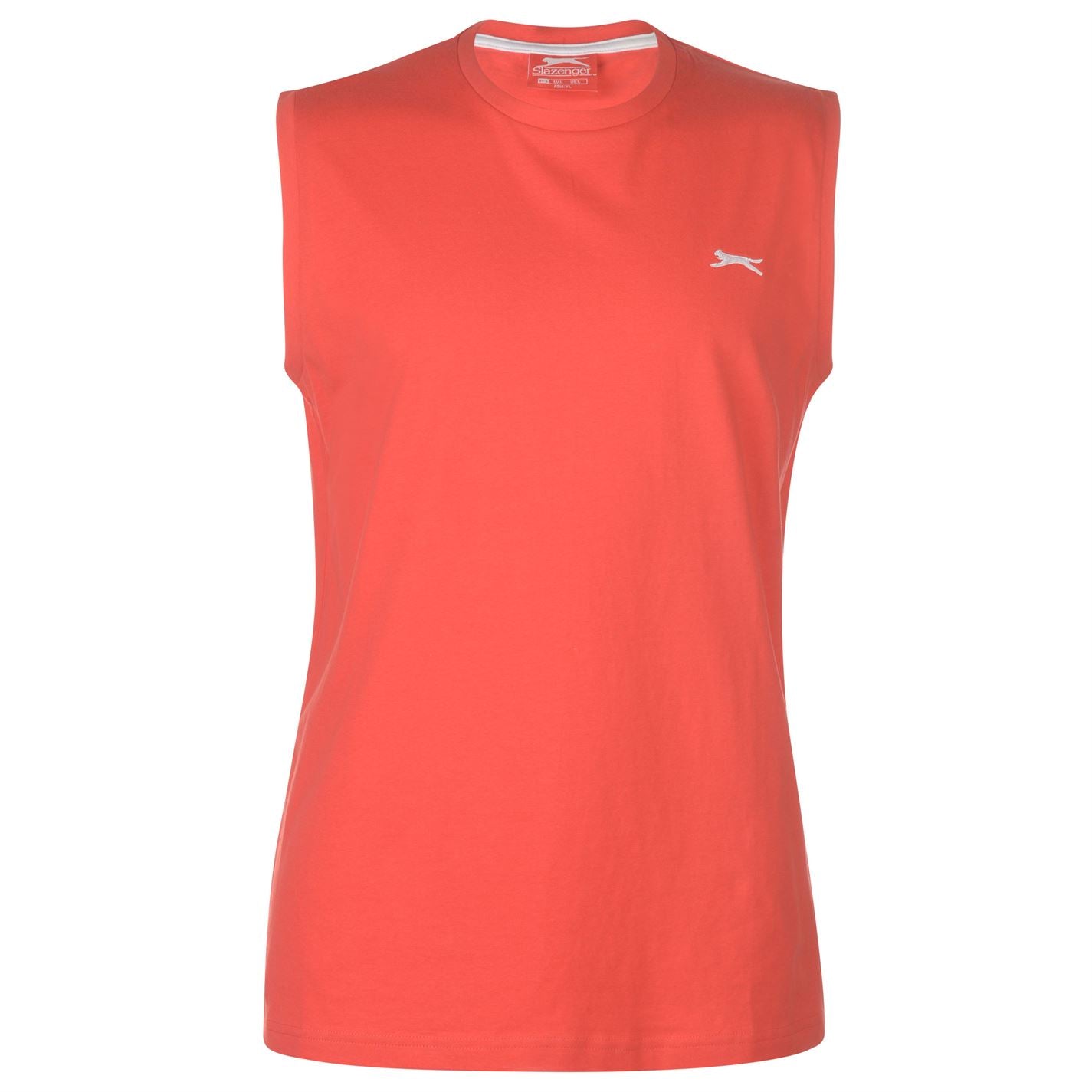 Slazenger Mens Sleeveless T Shirt Tee Top Round Neck Cotton Slazenger Mens Sleeveless T Shirt Tee Top Round Neck Cotton