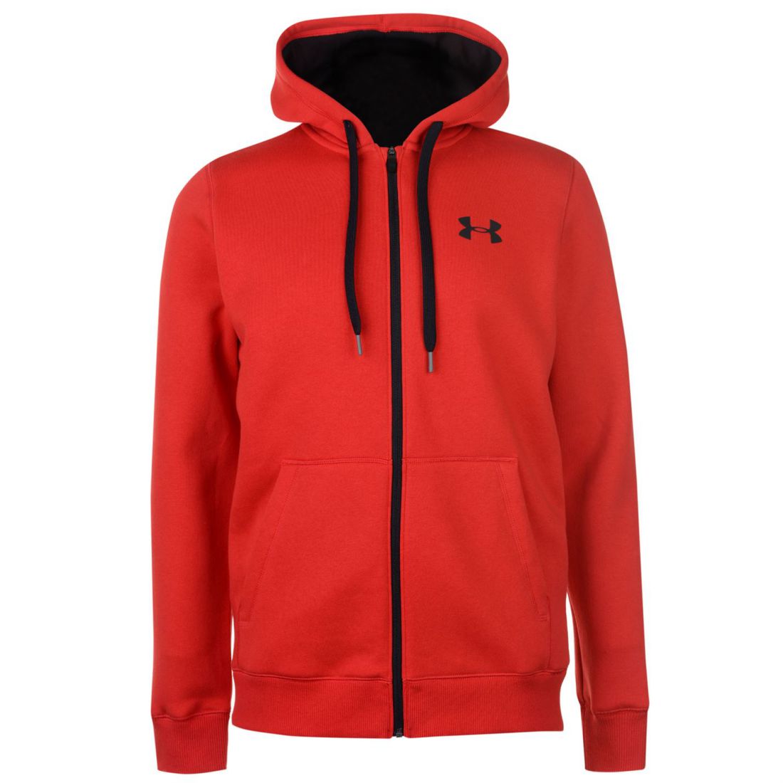 Under Armour Mens Rival Fitted Full Zip Hoody Hoodie Hooded Top Breathable Mesh Under Armour Mens Rival Fitted Full Zip Hoody Hoodie Hooded Top Breathable Mesh