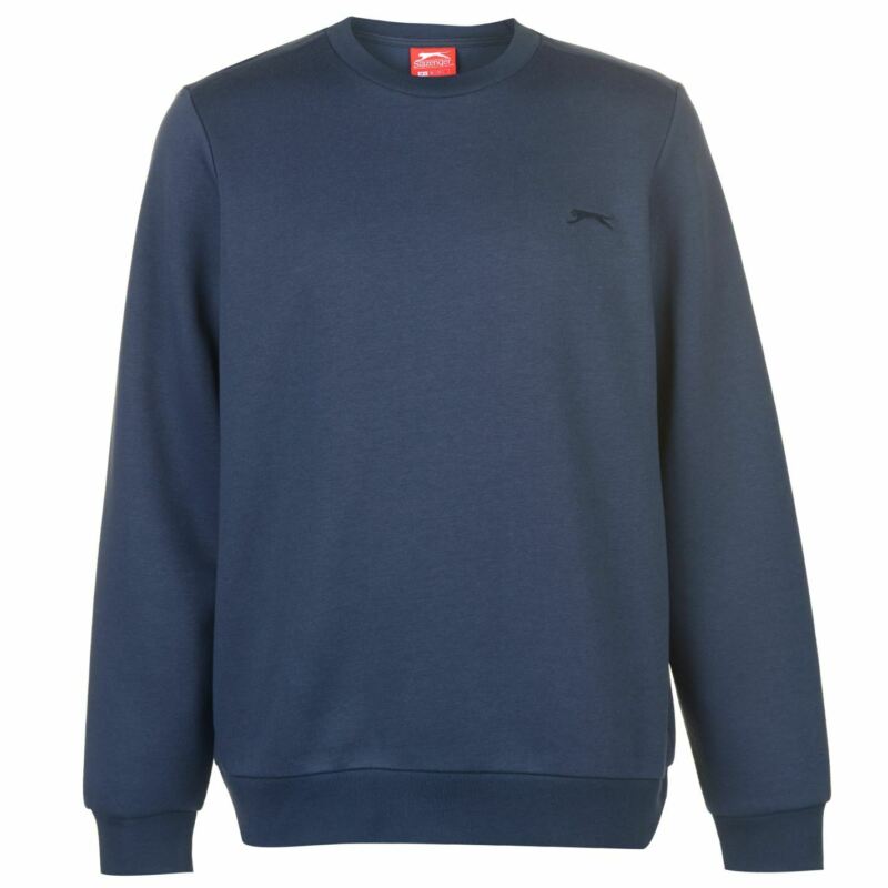 Slazenger Mens SL Fleece Crew Sweater Jumper Pullover Long Sleeve Neck Slazenger Mens SL Fleece Crew Sweater Jumper Pullover Long Sleeve Neck