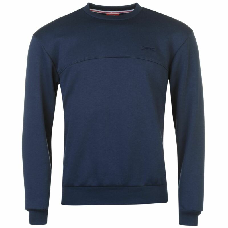 Slazenger Mens SL Fleece Crew Sweater Jumper Pullover Long Sleeve Neck Slazenger Mens SL Fleece Crew Sweater Jumper Pullover Long Sleeve Neck