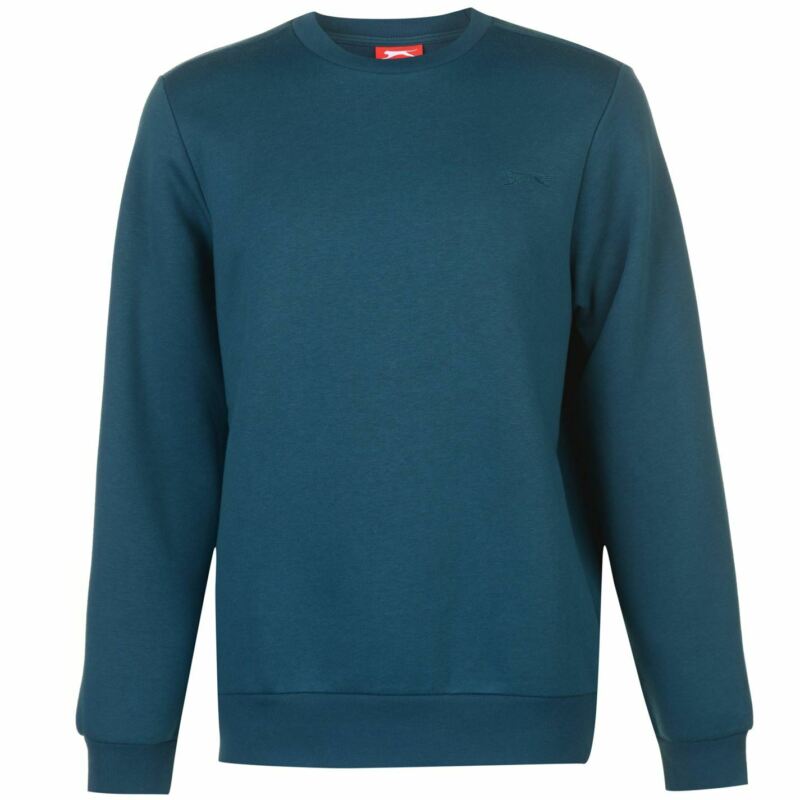 Slazenger Mens SL Fleece Crew Sweater Jumper Pullover Long Sleeve Neck Slazenger Mens SL Fleece Crew Sweater Jumper Pullover Long Sleeve Neck