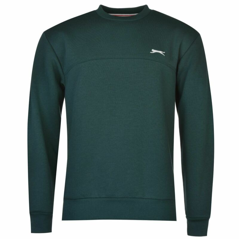 Slazenger Mens SL Fleece Crew Sweater Jumper Pullover Long Sleeve Neck Slazenger Mens SL Fleece Crew Sweater Jumper Pullover Long Sleeve Neck