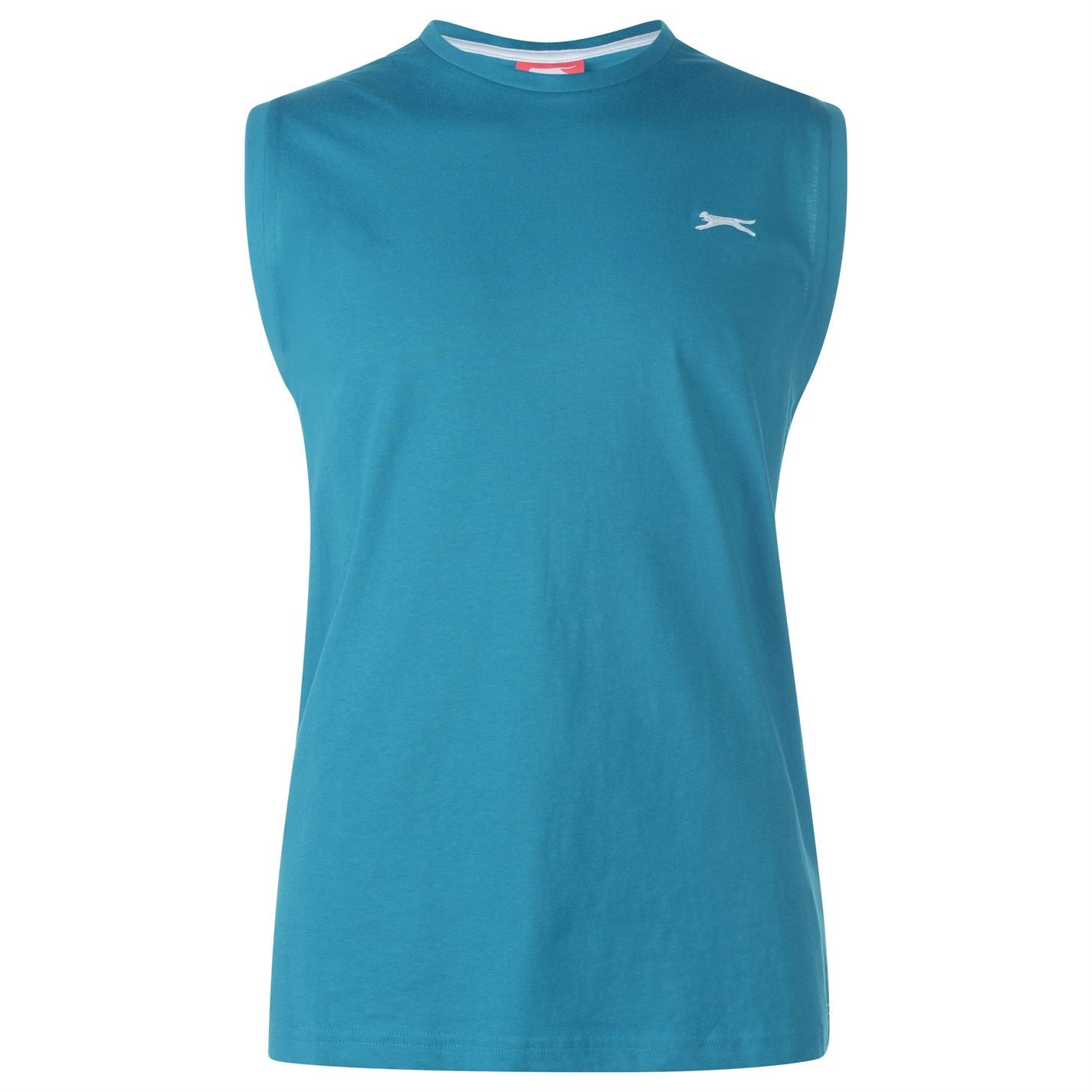 Slazenger Mens Sleeveless T Shirt Tee Top Round Neck Cotton Slazenger Mens Sleeveless T Shirt Tee Top Round Neck Cotton
