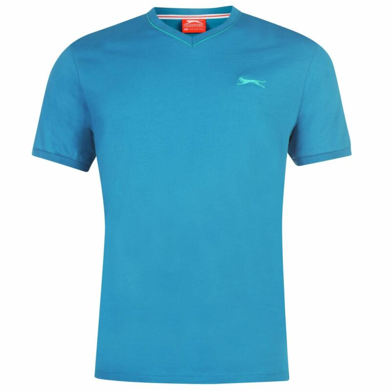 Slazenger Mens V Neck T Shirt Short Sleeve Tee Top Clothing Wear Slazenger Mens V Neck T Shirt Short Sleeve Tee Top Clothing Wear