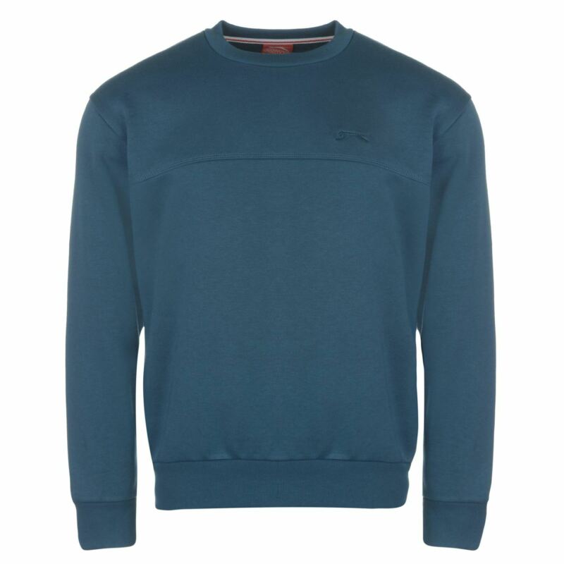 Slazenger Mens SL Fleece Crew Sweater Jumper Pullover Long Sleeve Neck Slazenger Mens SL Fleece Crew Sweater Jumper Pullover Long Sleeve Neck