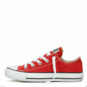 Converse Women Men Unisex All Star Low Tops  Trainers Shoes Classic[Red,UK 10]